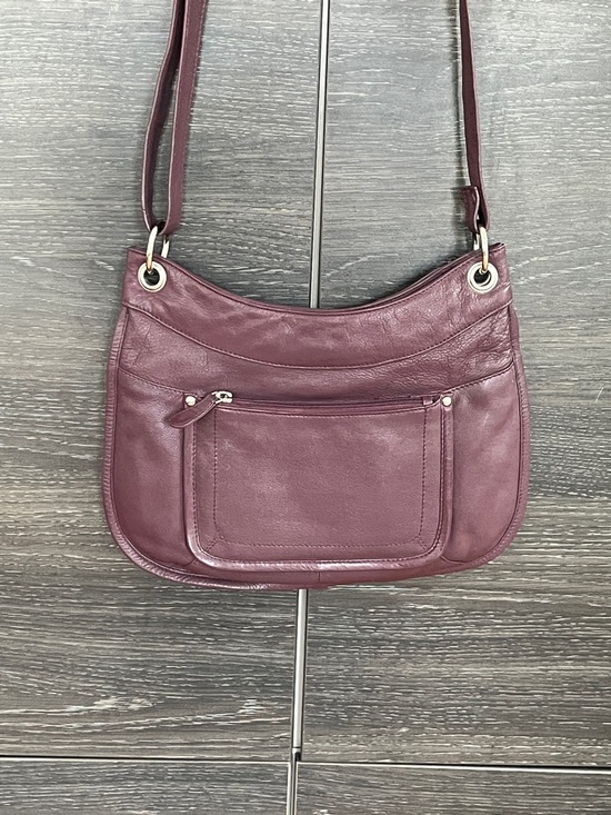 JBG Handbags - JBG International Burnished Plum Leather Bag